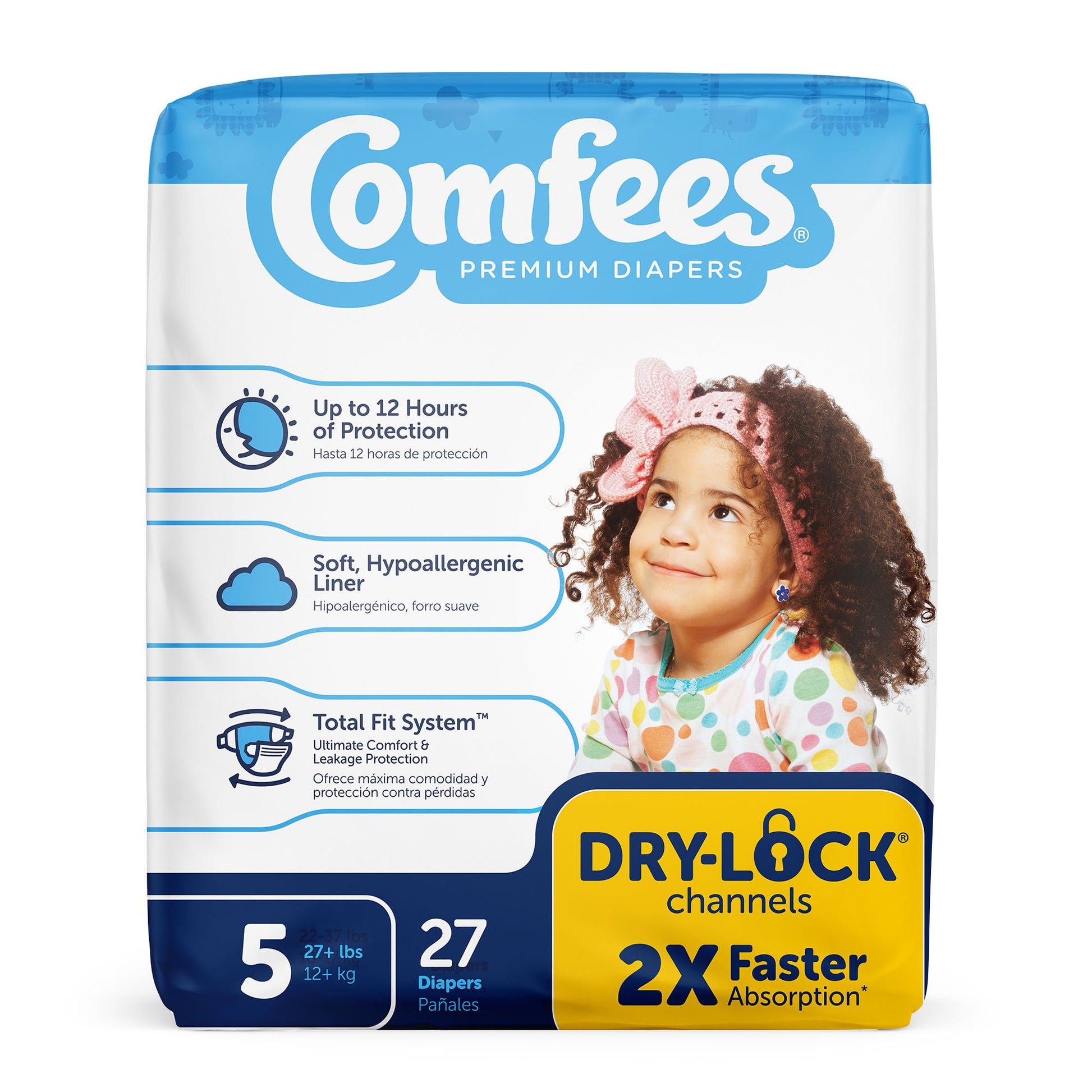 Attends Comfees Premium Baby Diapers, Unisex, Tab Closure