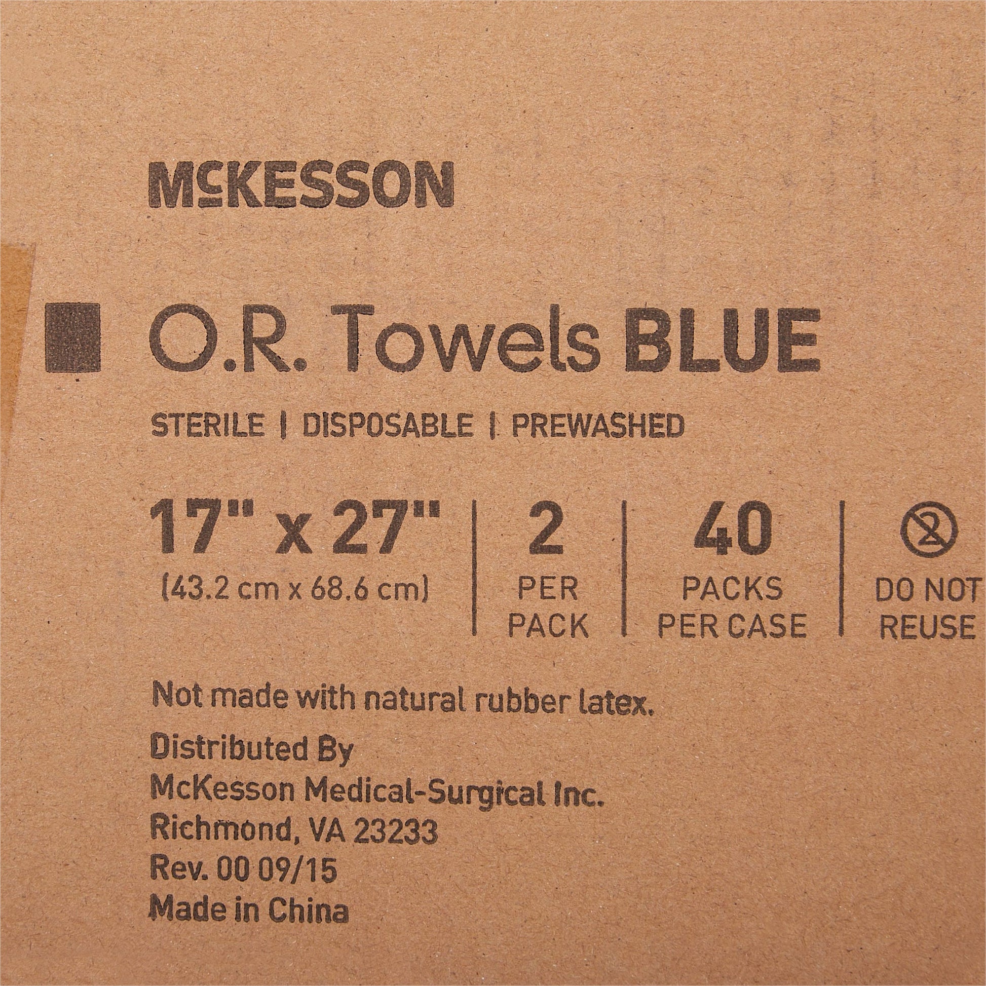 McKesson Sterile Blue O.R. Towel