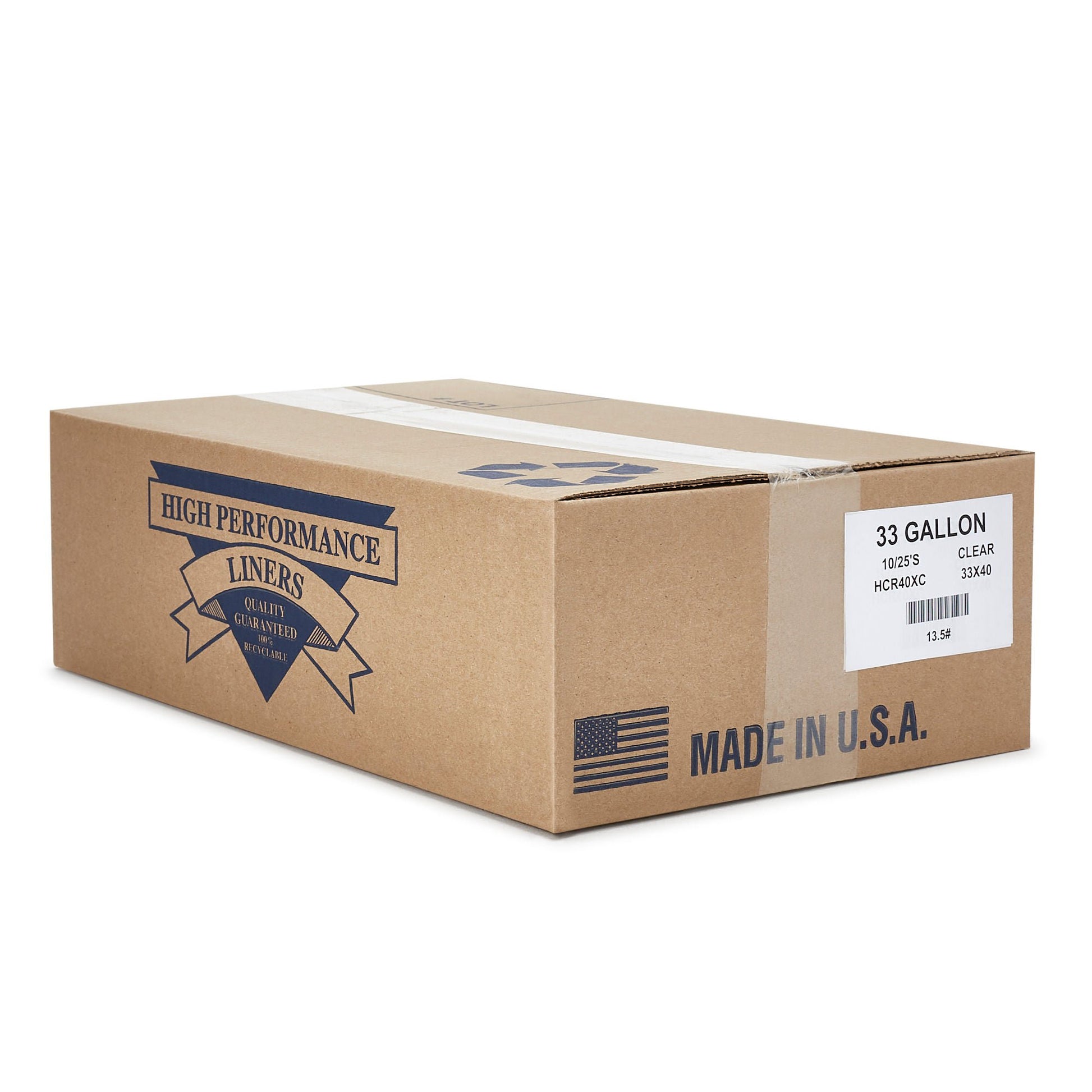 Colonial Bag Extra Heavy Duty Trash Bag, Clear
