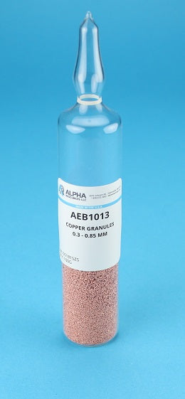 Copper Granules Reduced 0.1-0.5mm - Alpha Resources part AEB1013