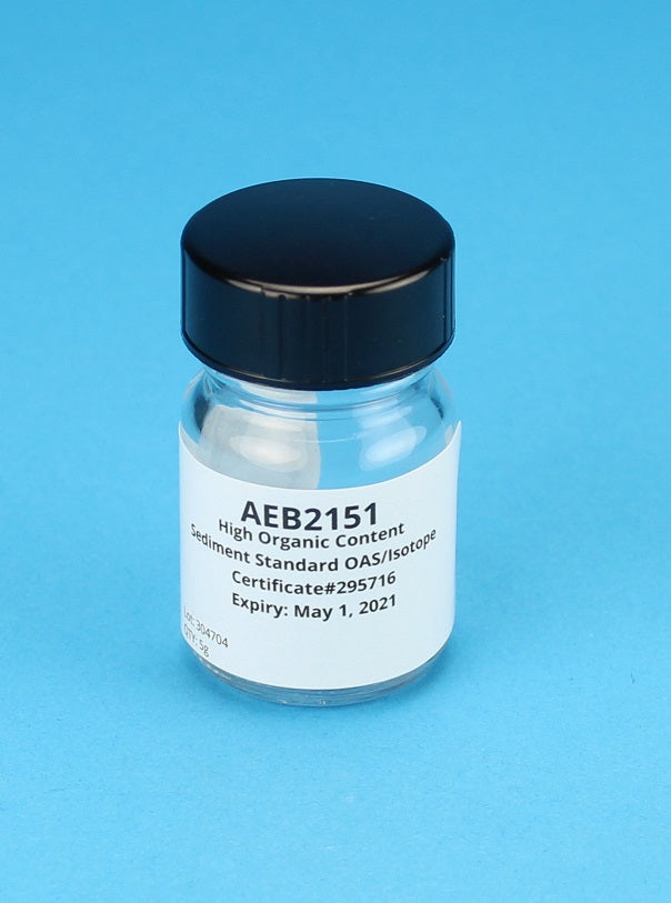 High Organic Content Sediment Standard Oas/Isotope - Alpha Resources part AEB2151