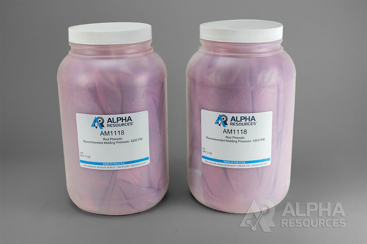 Red Phenolic Molding Powder - Alpha Resources part AM1118 (replaces LECO 811-118)