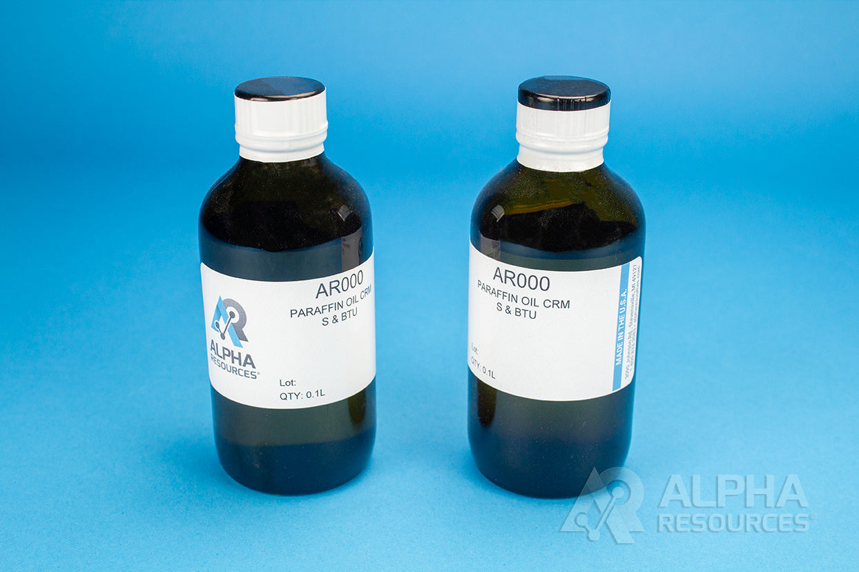 Sulfur And Btu In Paraffin Oil Reference Material - Alpha Resources part AR000 (replaces LECO 501-439)