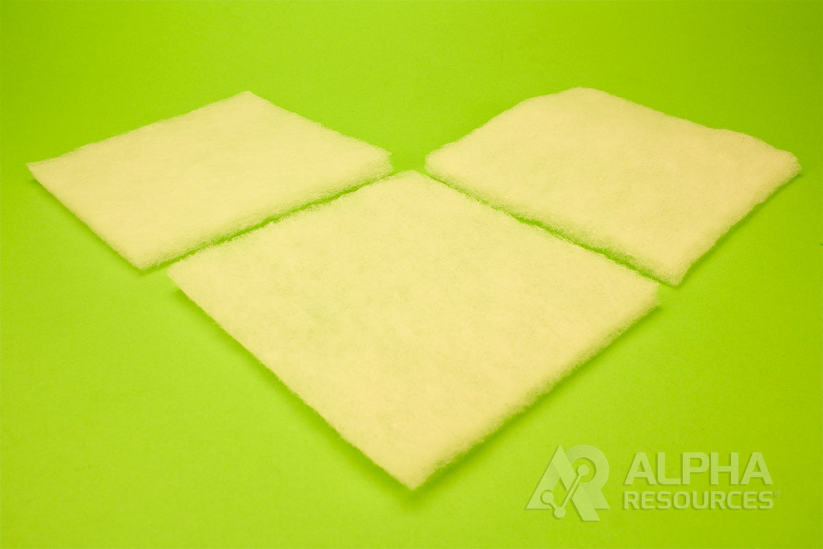 Filter Pad 120mm x 120mm x 8-10mm - Alpha Resources part AR100930 (replaces Bruker Q100930)