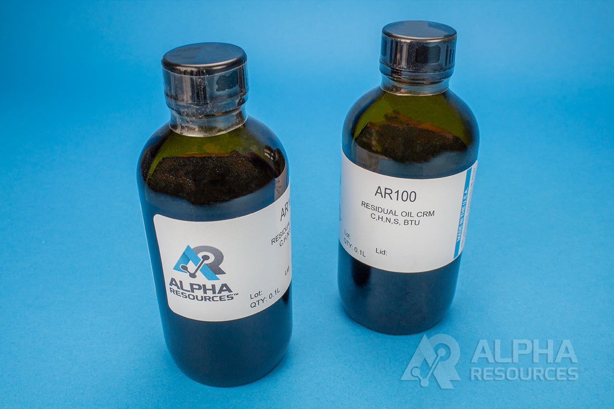 Carbon, Hydrogen, Nitrogen, Sulfur And BTU In Residual Oil Reference Material - Alpha Resources part AR100 (replaces LECO 502-083)