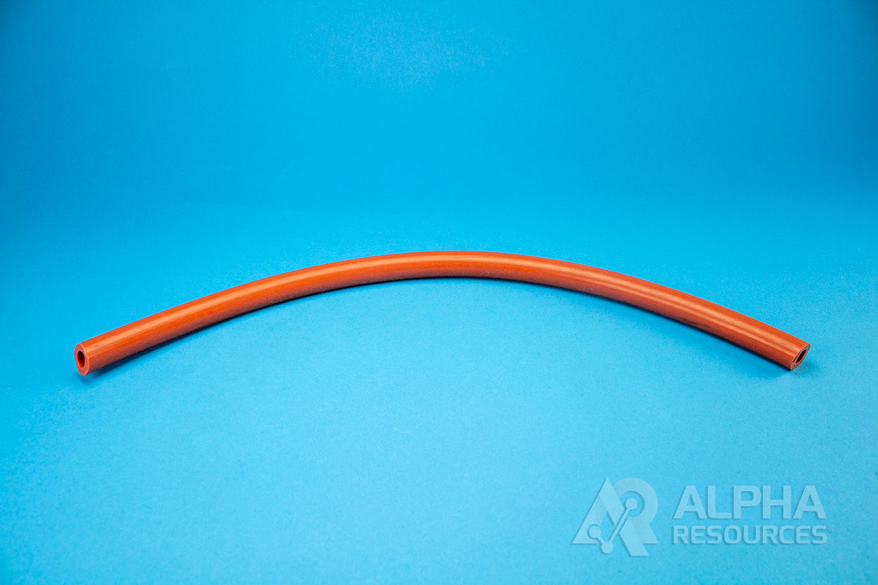 Red Silicone Tubing, ID: 3/8", L: 30" - Alpha Resources part AR110-30 (replaces LECO 501-110-030)