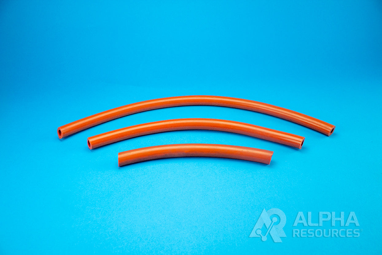 Red Silicone Tubing, (ID: 0.370", OD: 0.650" Wall: 0.140") - Alpha Resources part AR110 (replaces LECO 501-110)