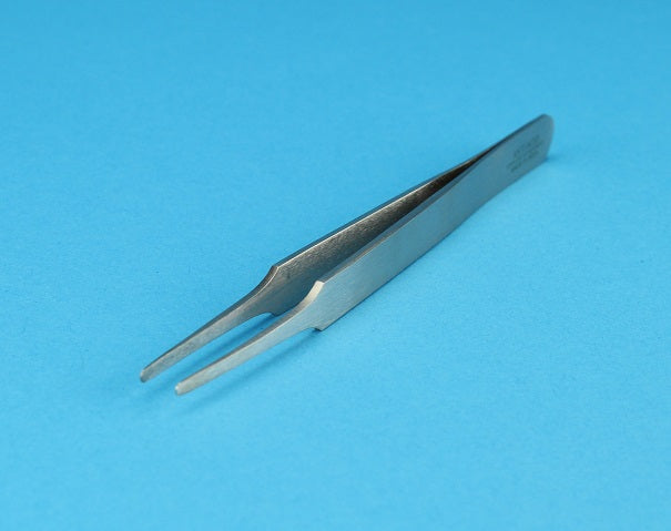 Tweezers, Stainless Steel, Straight Tip, 4.75" Length - Alpha Resources part AR1619