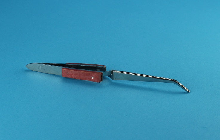 Tweezers, Heat Resistant Handles, Curved, 6.5" Length - Alpha Resources part AR1621