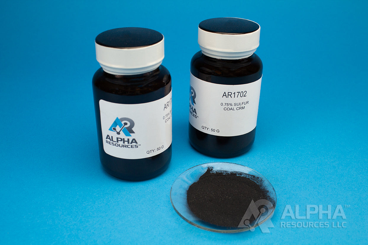 Sulfur in Coal CRM (S=0.74%) - Alpha Resources part AR1702 (replaces LECO 502-384)
