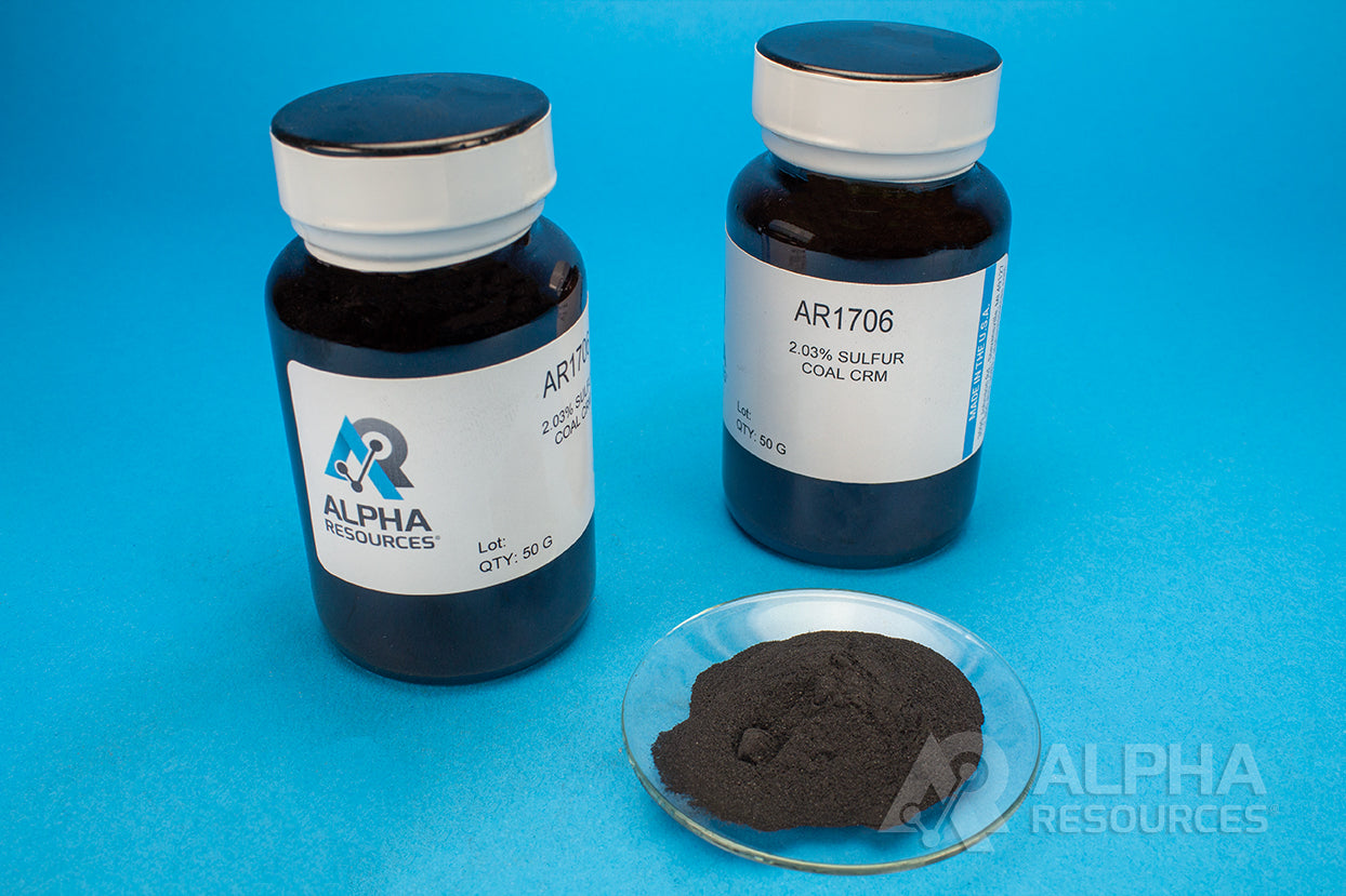 Sulfur in Coal CRM (S=2.03%) - Alpha Resources part AR1706 (replaces LECO 502-436)