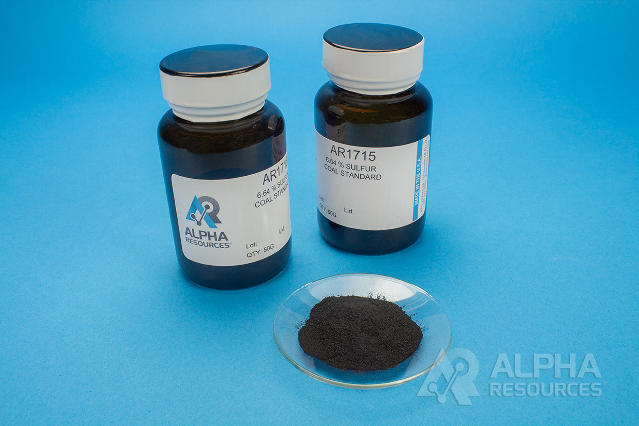 Sulfur in Coal CRM (S=6.64) - Alpha Resources part AR1715 (replaces Elementar B2312)