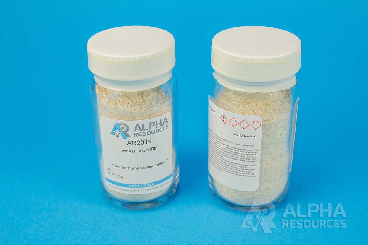Wheat Flour CRM (C=46.97%, N=2.99%, S=0.21%) - Alpha Resources part AR2019 (replaces LECO 502-274)