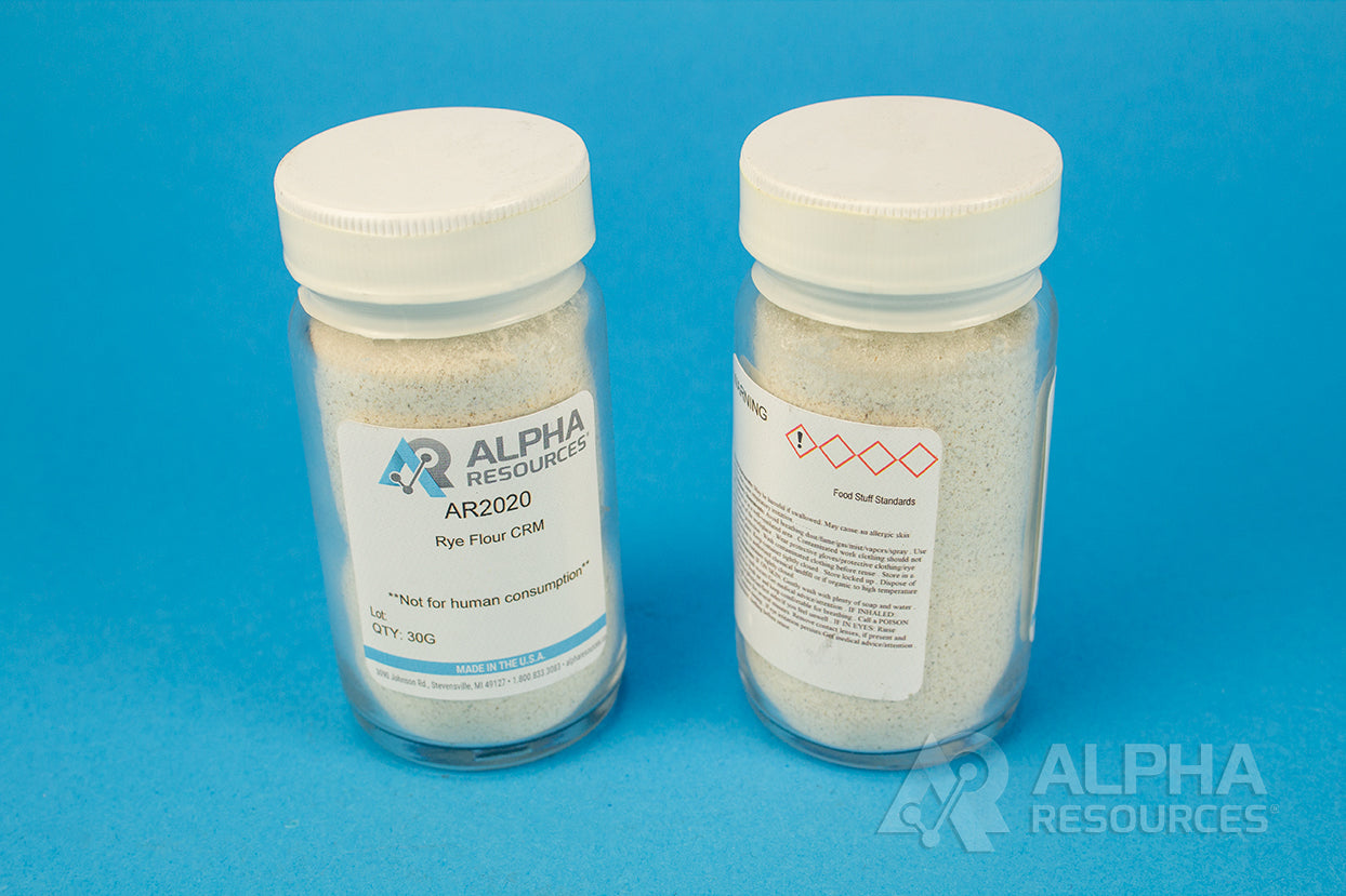 Rye Flour CRM(C=46.51%, N=1.78%, S=0.14%) - Alpha Resources part AR2020 (replaces LECO 502-275)