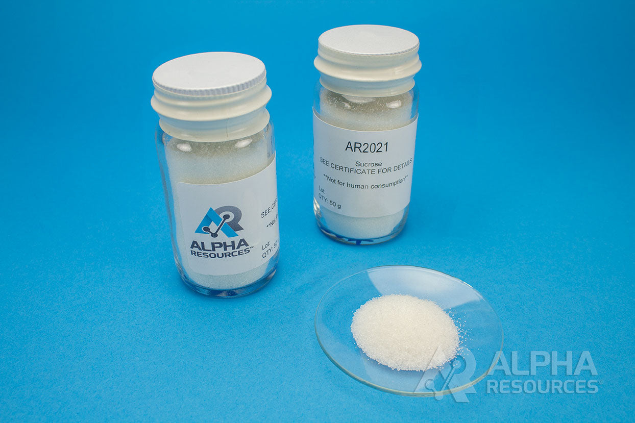 Sucrose Reference Material (C=42.11%, H=6.48%, O=51.41%) - Alpha Resources part AR2021 (replaces LECO 501-046)