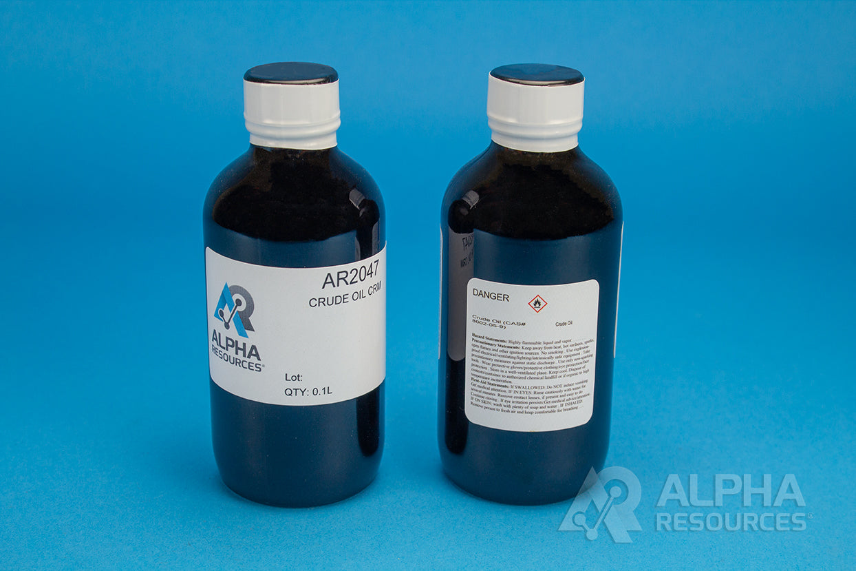 Sulfur in Crude Oil (S=0.98%) - Alpha Resources part AR2047 (replaces ELTRA P92530)