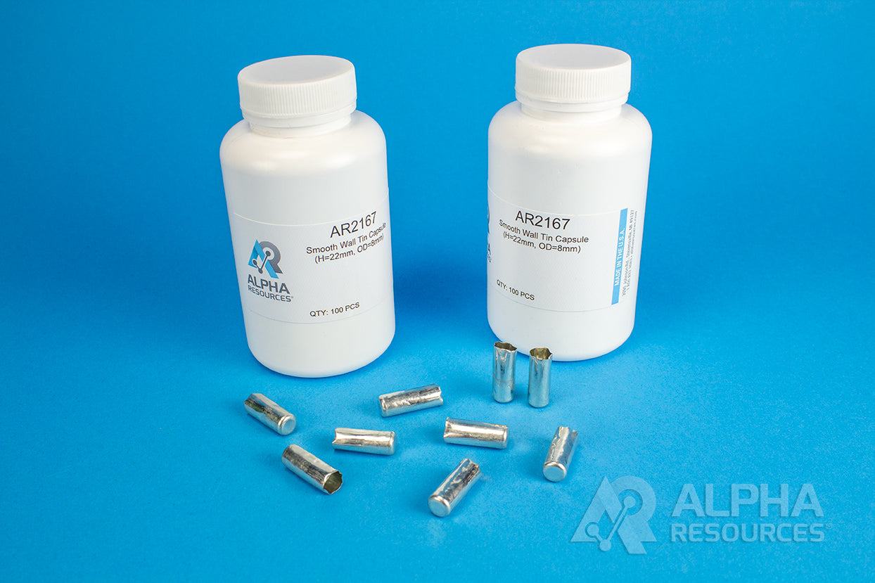 Smooth Wall Tin Capsule (H=22mm, OD=8mm) - Alpha Resources part AR2167 (replaces LECO 502-167 502-825)