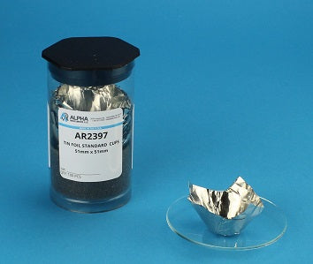 Tin Foil Cups, 51mm X 51mm - Alpha Resources part AR2397 (replaces Elementar 200011221)