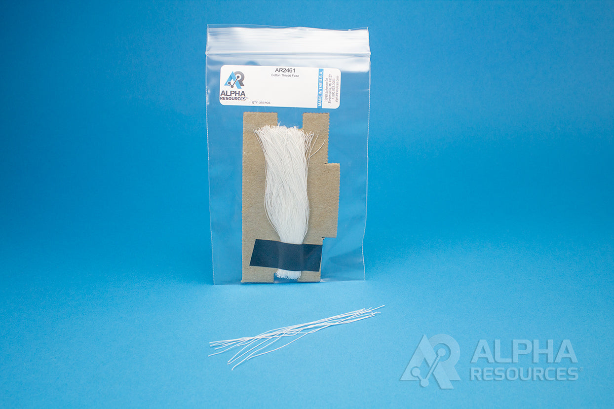 Cotton Thread Fuse, 10cm - Alpha Resources part AR2461 (replaces LECO 502-461)