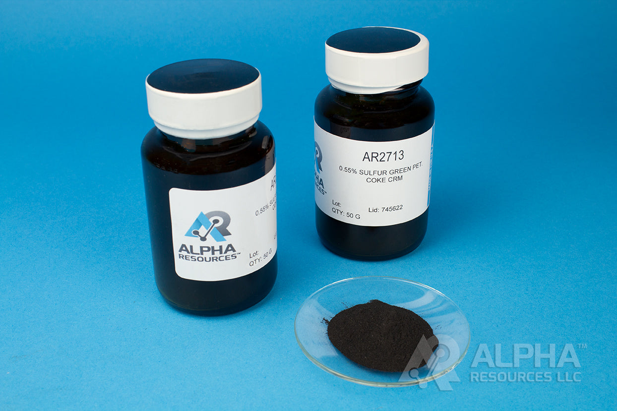 Sulfur in Green Petroleum Coke CRM (S=0.55%) - Alpha Resources part AR2713