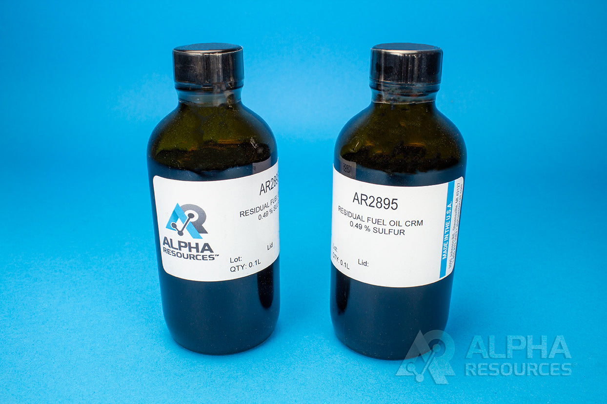 Sulfur in Residual Fuel Oil CRM (S=0.49%) - Alpha Resources part AR2895 (replaces LECO 502-390)