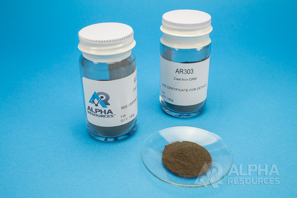 Carbon and Sulfur in Nodular Iron CRM (C=3.88% S=0.021%) - Alpha Resources part AR303 (replaces LECO 501-083)