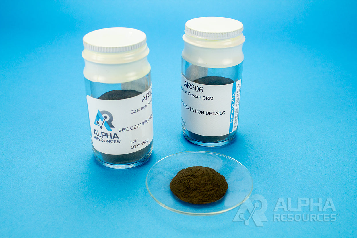 Carbon and Sulfur in Nodular Iron CRM (C=3.48% S=0.0211%) - Alpha Resources part AR306