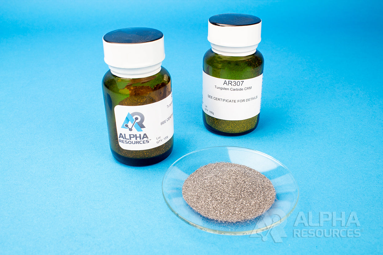 Carbon and Sulfur in Tungsten Carbide CRM (C=6.12% S<0.0040%) - Alpha Resources part AR307 (replaces LECO 501-123)