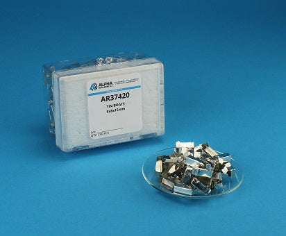 Tin Boats (8mm x 8mm x 15mm) - Alpha Resources part AR37420 (replaces Elementar 200012350)