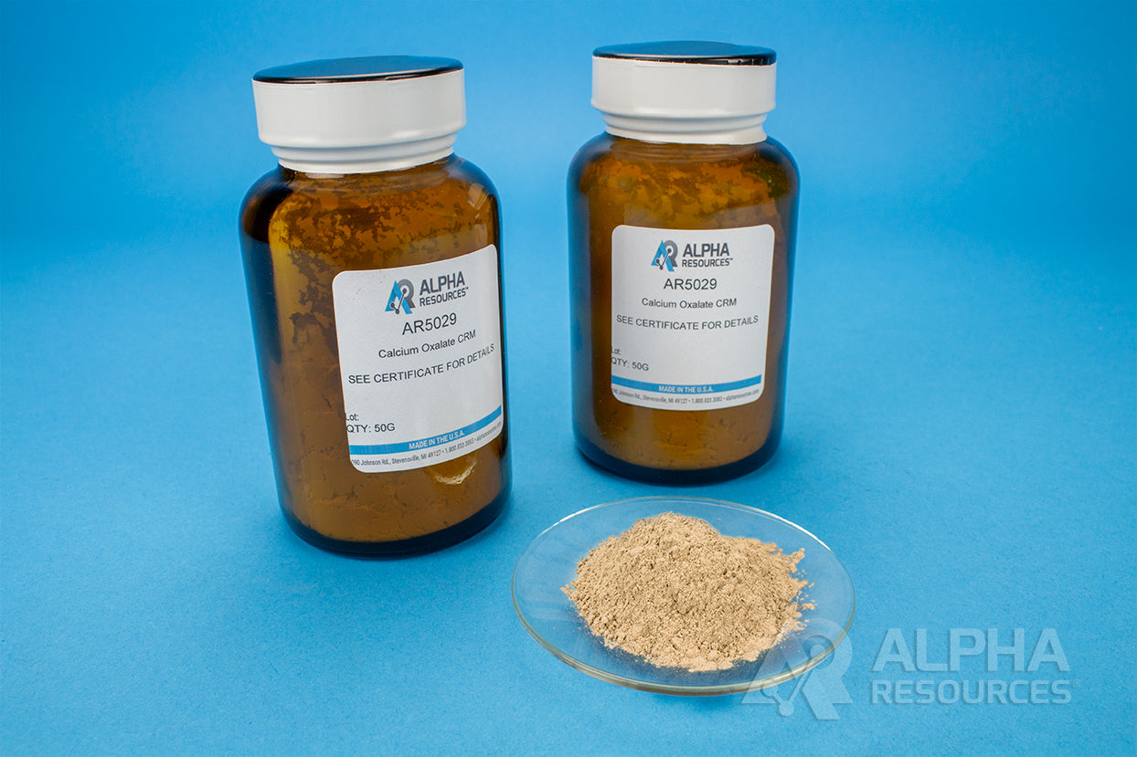 Calcium Oxalate - (Certified Reference Material) - 50g - Alpha Resources part AR5029 (replaces ELTRA P90700-1040)