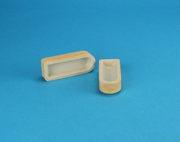 Glazed Combustion Boats for Liquid Samples (L=57mm, W=22mm, H=14mm) - Alpha Resources part AR5282 (replaces LECO 528-230)