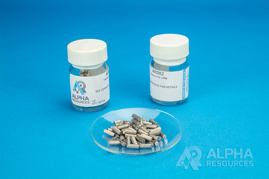Hydrogen and Carbon in Titanium CRM (H= 0.0042%, C= 0.0054%) - 0.25g Pin - Alpha Resources part AR582
