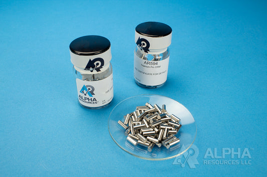 Hydrogen and Carbon in Titanium CRM (H=0.0003% C=0.020%) - 0.25g Pin - Alpha Resources part AR594