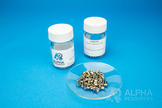 Titanium Pin CRM (H= 0.0036%, O= 0.142%, N= 0.0150%) - 0.1g Pin - Alpha Resources part AR635 (replaces ELTRA P91205-1002)
