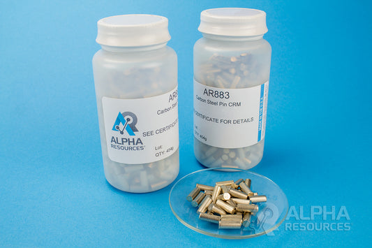 Steel Pin CRM (C= 0.2135% S= 0.0189%) - 1g Steel Pin - Alpha Resources part AR883