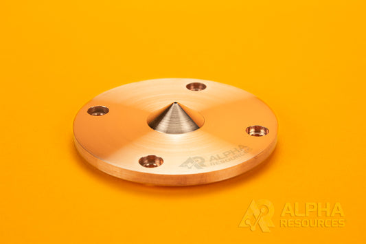 Copper Sample Cone for Shimadzu (ICPMS-2030 and ICPMS-2030JF) - Alpha Resources part AR99003 (replaces Shimadzu 220-95356-82)