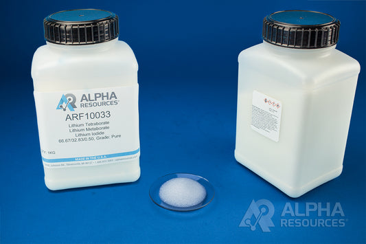 Lithium Tetraborate/Lithium Metaborate/Lithium Iodide 66.67/32.83/0.50: High Density, Grade Pure - Alpha Resources part ARF10033 (replaces Malvern Panalytical C-0640-70)