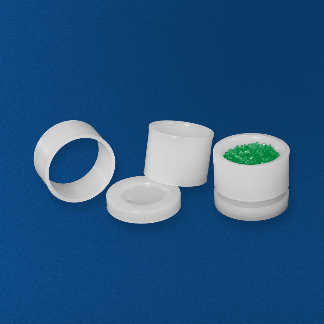 Alpha Resources 32mm XRF Sample Cups, Single Open Ended Cup/Ring/Collar (ARX1008)