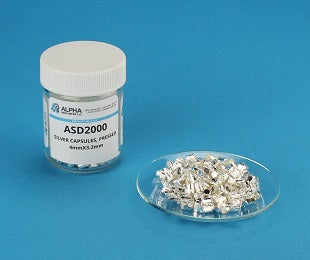 Pressed Silver Capsule (H= 4mm, D=3.2mm) - Alpha Resources part ASD2000 (replaces LECO 502-206)