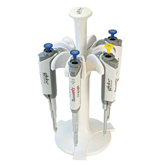 Pipette Carousel Stand, 6-Place Rotating Linear Stand for Diamond Apex Pipettes — 1/Each | Globe Scientific
