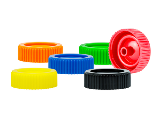 Caplugs® Evergreen 300-3532-X20 — HDPE Screw Cap, 20 mL Vial / 30 mL Tube, Assorted, 1000/Bag