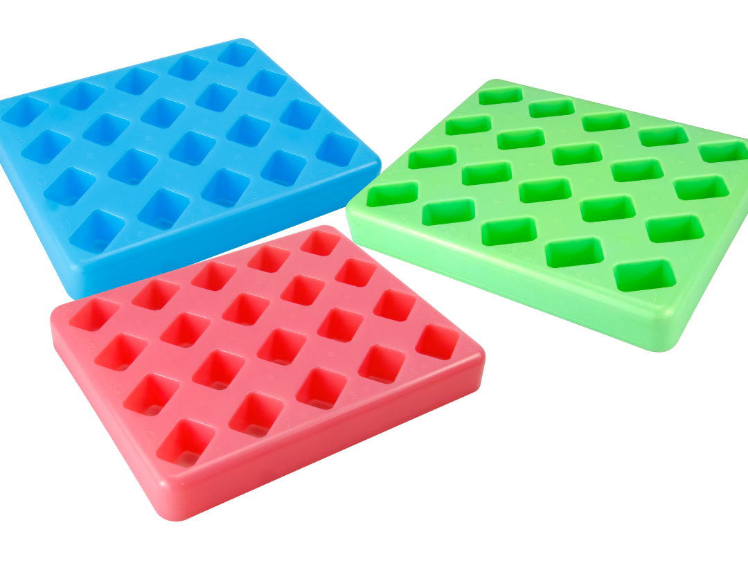 Caplugs® Evergreen 2403516X10E1 Slide-Fix PAP Jar Racks Assorted PS MADE IN USA