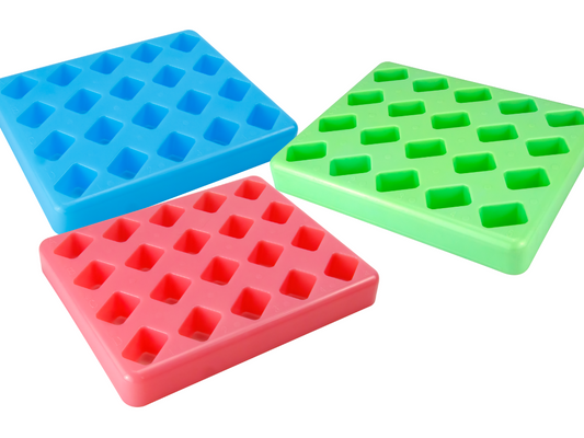 Caplugs® Evergreen 2403516X10E1 Slide-Fix PAP Jar Racks Assorted PS MADE IN USA