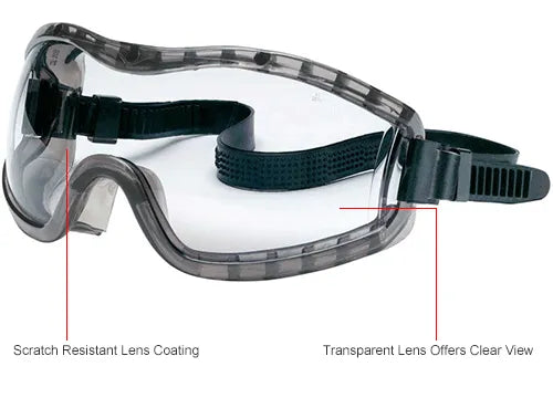 MCR Safety 2310AF Stryker Safety Goggle Worn View 1