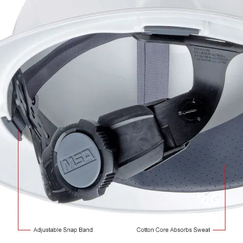 MSA V-Gard hard hat detail view