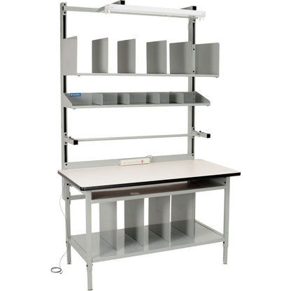 Global Industrial Bench-In-A-Box Packing Workbench, ESD Laminate T-Mold Edge, 60"W x 30"D