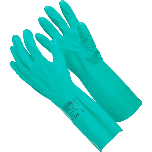 Ansell Sol-Vex 37-155 Unsupported Nitrile Chemical Resistant Gloves EN 374