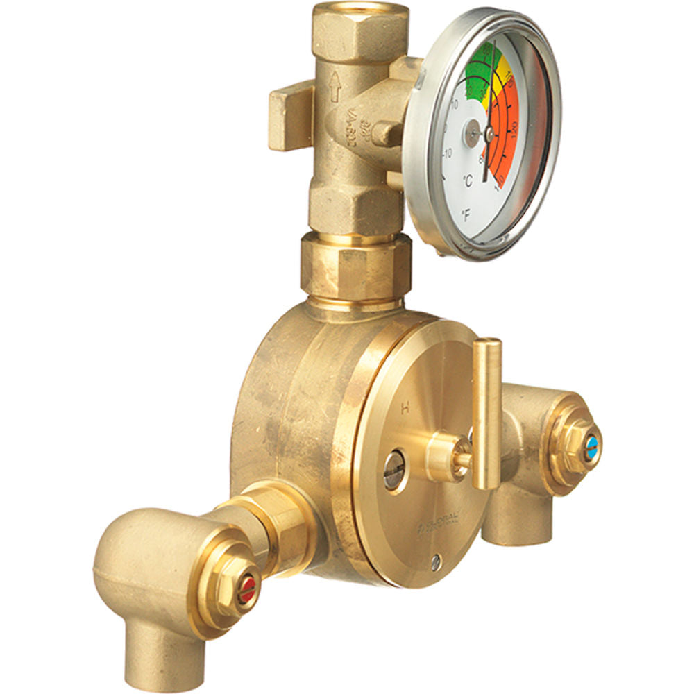 Global Industrial B3186064 Emergency Thermostatic Mixing Valve — view 2