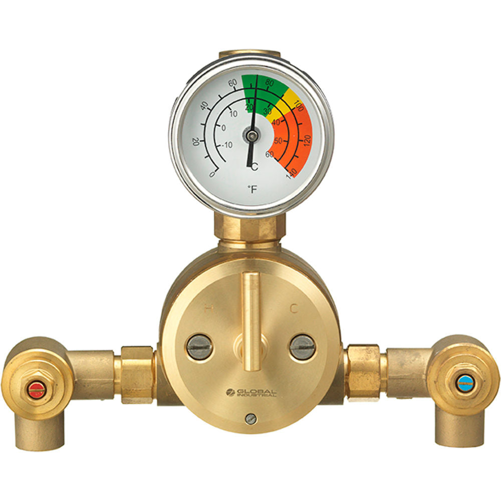 Global Industrial B3186064 Emergency Thermostatic Mixing Valve — view 4