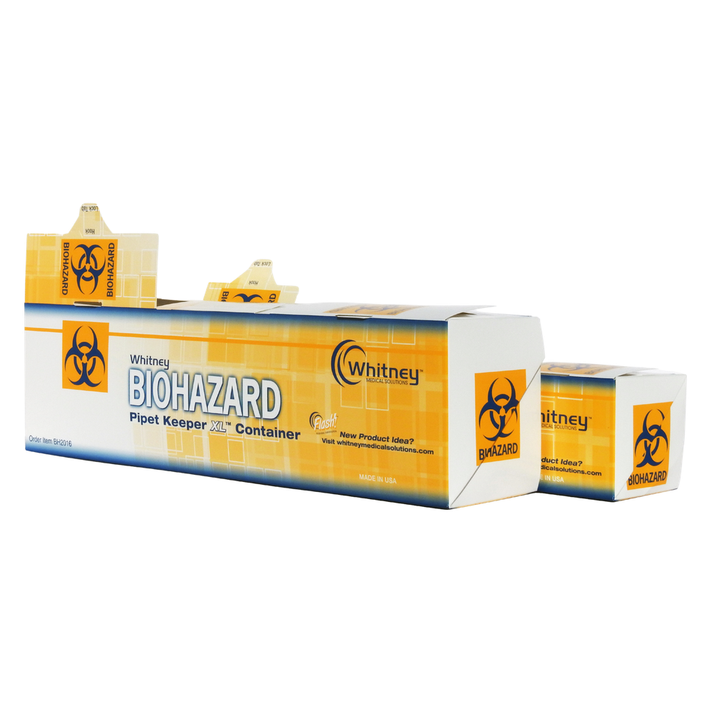 Biohazard Pipet Keeper XL Container, Case of 50 - BH2016
